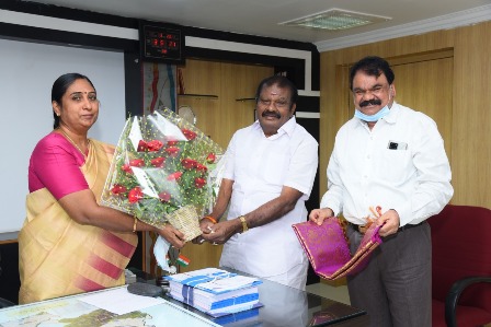 Our President Shri. A.P. Appukutty felicitating the District Collector ...